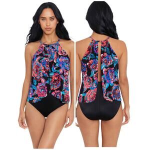 Magicsuit NWT Aubrey One Piece Sonic Blooms Swimsuit Floral Size 8 Soft Cup Bra